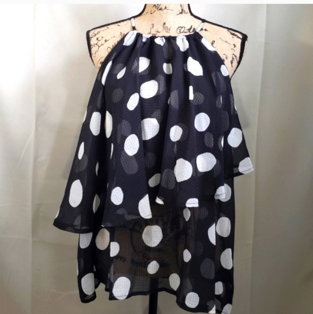 HOST PICK Who What Wear Polka Dot Top